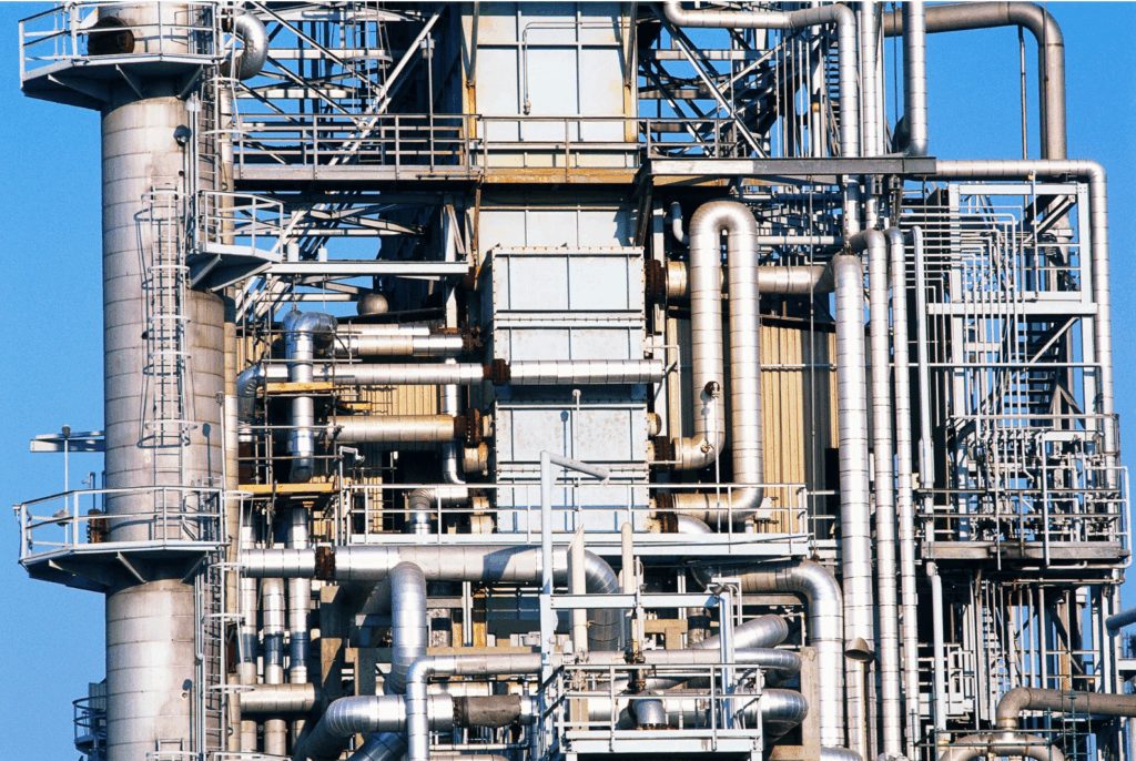 Modern Factory with pipes Wi-Fi HaLow